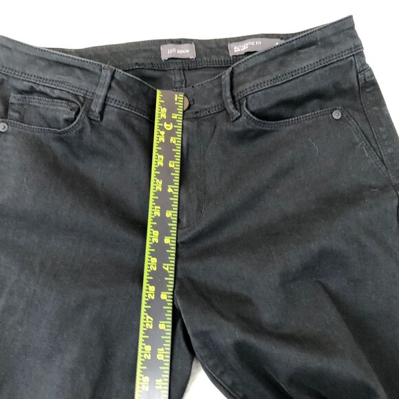 J.Jill Womens Jeans Sizze 6 Authentic Fit Slim Ankle Denim Black Casual Classic - Picture 6 of 14